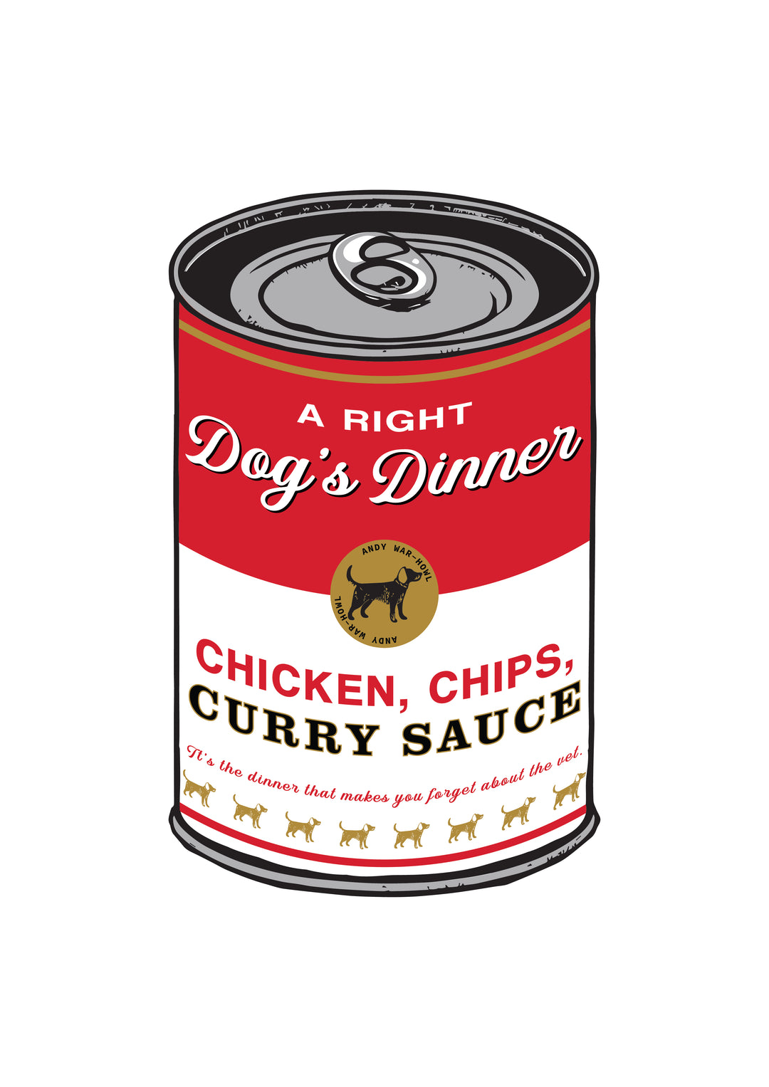 Chicken, Chips & Curry Sauce